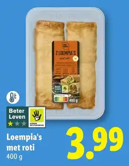 Lidl Loempia's met roti aanbieding