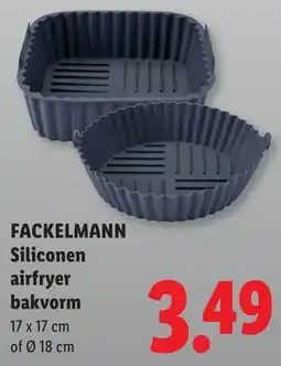 Lidl Fackelmann Siliconen airfryer bakvorm aanbieding