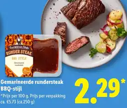 Lidl Gemarineerde rundersteak BBQ-stijl aanbieding