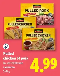 Lidl El Tequito Pulled Chicken aanbieding