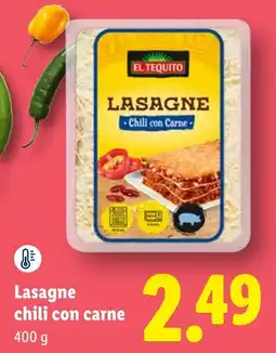 Lidl Lasagne chili con carne aanbieding
