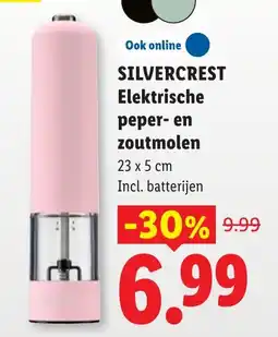 Lidl Silvercrest Elektrische peper- en zoutmolen aanbieding