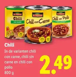 Lidl El Tequito Chili aanbieding