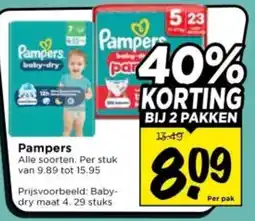 Vomar Voordeelmarkt Pampers aanbieding