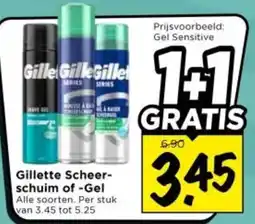 Vomar Voordeelmarkt Alle Gillette Scheerschuim of -Gel aanbieding