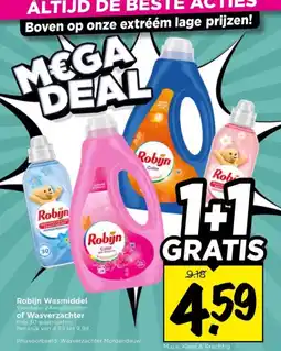 Vomar Voordeelmarkt Robijn Wasmiddel aanbieding