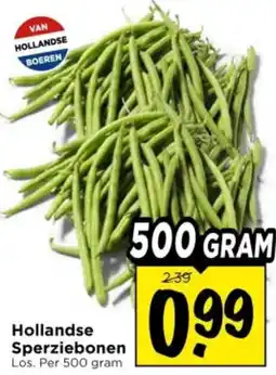 Vomar Voordeelmarkt Hollandse Sperziebonen aanbieding