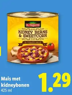 Lidl El Tequito Mais met kidneybonen aanbieding