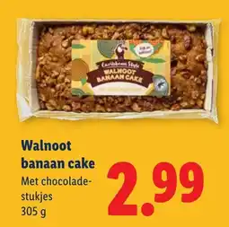 Lidl Walnoot banaan cake aanbieding