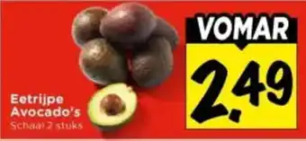 Vomar Voordeelmarkt Eetrijpe Avocado's aanbieding