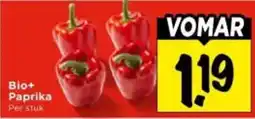 Vomar Voordeelmarkt Bio+ Paprika aanbieding