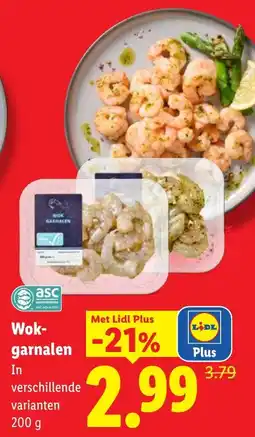 Lidl Wok-garnalen aanbieding