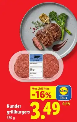 Lidl Runder grillburgers aanbieding