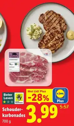Lidl Schouder-karbonades aanbieding