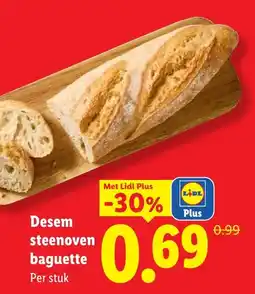 Lidl Desem steenoven baguette aanbieding