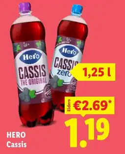 Lidl Hero Cassis aanbieding