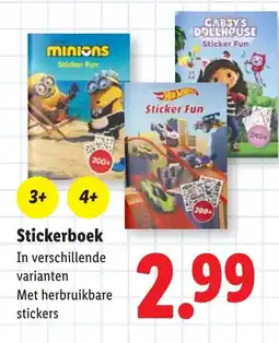 Lidl Stickerboek aanbieding
