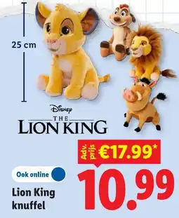 Lidl Lion King knuffel aanbieding