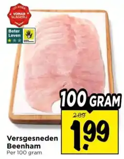 Vomar Voordeelmarkt Versgesneden Beenham aanbieding
