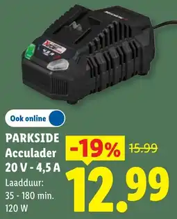 Lidl Parkside Acculader aanbieding