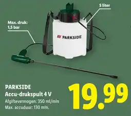 Lidl Parkside Accu-drukspuit 4 V aanbieding