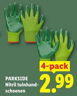 Lidl Parkside Nitril tuinhandschoenen aanbieding