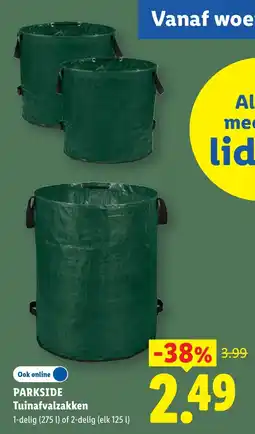 Lidl Parkside Tuinafvalzakken aanbieding