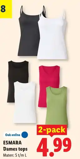 Lidl Esmara Dames tops aanbieding