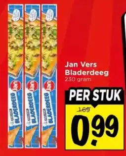 Vomar Voordeelmarkt Jan Vers Bladerdeeg aanbieding