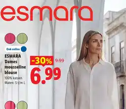 Lidl Esmara dames mousseline blouse aanbieding