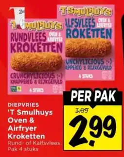 Vomar Voordeelmarkt ’t Smulhuys Oven & Airfryer Kroketten aanbieding