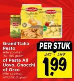 Vomar Voordeelmarkt Alle Grand’Italia Pasta of Gnocchi aanbieding