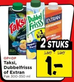 Vomar Voordeelmarkt Taksi, Dubbelfrisss of Extran aanbieding