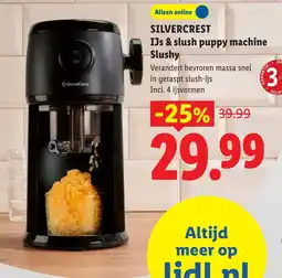 Lidl Silvercrest IJs & slush puppy machine aanbieding