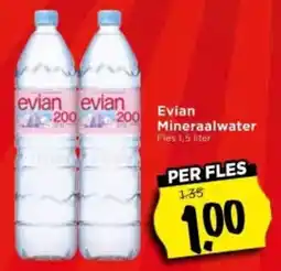 Vomar Voordeelmarkt Evian Mineraalwater aanbieding