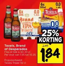 Vomar Voordeelmarkt Texels, Brand of Desperados aanbieding