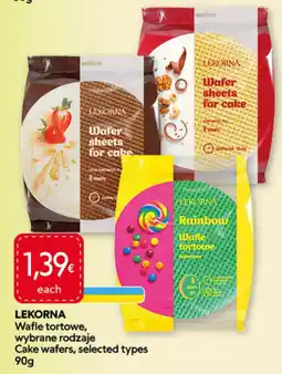 Food Plus Lekorna waffle tortowe, wybrane rodzaje aanbieding