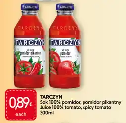 Food Plus Tarczyn sok 100% pomidor, pomidor pikantny aanbieding