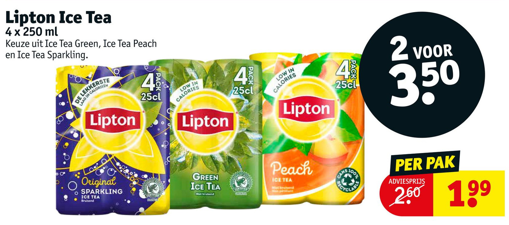 Lipton Ice Tea aanbieding bij Kruidvat