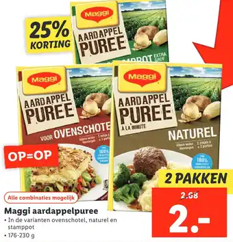 Lidl Maggi aardappelpuree aanbieding