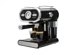 Lidl SILVERCREST Piston koffiemachine met stoompijpje, 15 bar, zwart aanbieding