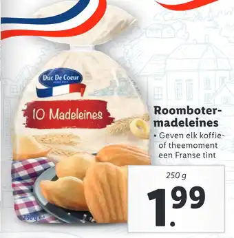 Lidl Roomboter- madeleines aanbieding