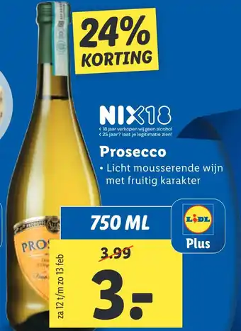 Lidl Prosecco aanbieding