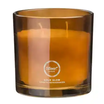 Leen Bakker Sfeer geurkaars Gold Glow - 10xØ10 cm aanbieding