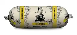 Pets Place Monopets Fresh Meat Worst - Natvoer - 600 g Kip aanbieding