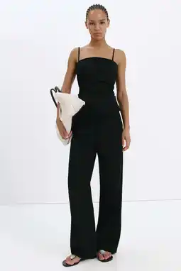 Wehkamp Mango wide leg broek - zwart aanbieding