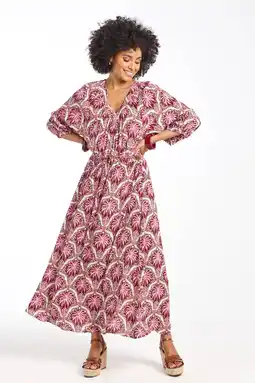 Wehkamp Didi maxi jurk roze aanbieding