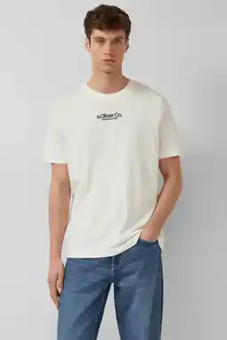 Wehkamp s.Oliver regular T-shirt ecru aanbieding