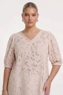Wehkamp YOEK viscose tuniek Plus Size - lichtbruin aanbieding