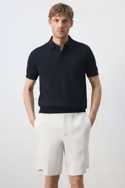 Wehkamp Mango Man regular fit polo - donkerblauw aanbieding